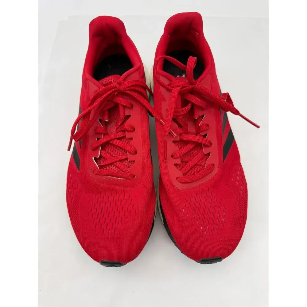 Adidas Sonic Drive Boost Running Shoes Red Black Mens Size 7.5 Athletic Sneakers